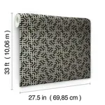 Ronald Redding Dynastic Lattice - Black Wallpaper | Buy Online Ronald Redding Dynastic Lattice wallpaper, color Black, SKU 5801
