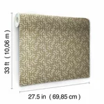 Ronald Redding Dynastic Lattice - Gold Wallpaper | Buy Online Ronald Redding Dynastic Lattice wallpaper, color Gold, SKU 5804