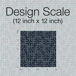Ronald Redding Dynastic Lattice wallpaper, color Navy, SKU 5800