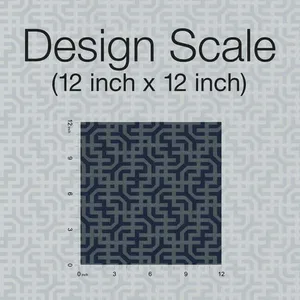 Ronald Redding Dynastic Lattice wallpaper, color Navy, SKU 5800