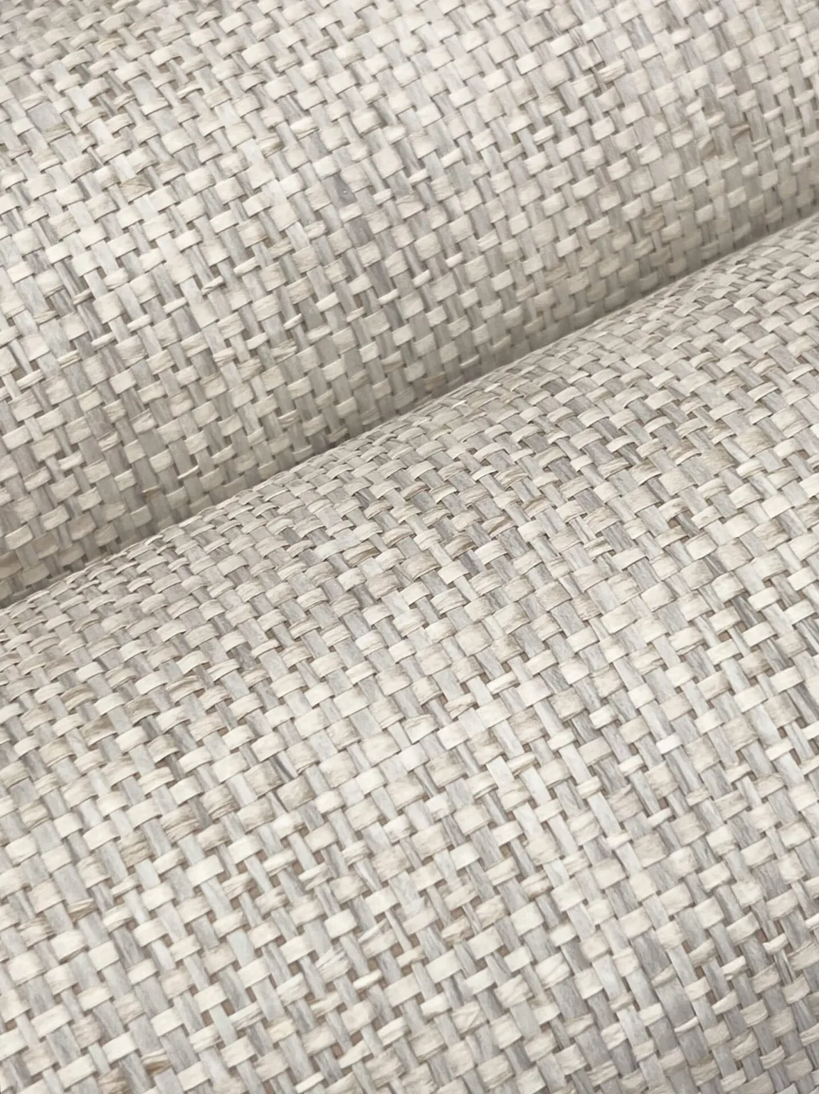 Ronald Redding Edo Paperweave wallpaper, color Fog, SKU GV0184