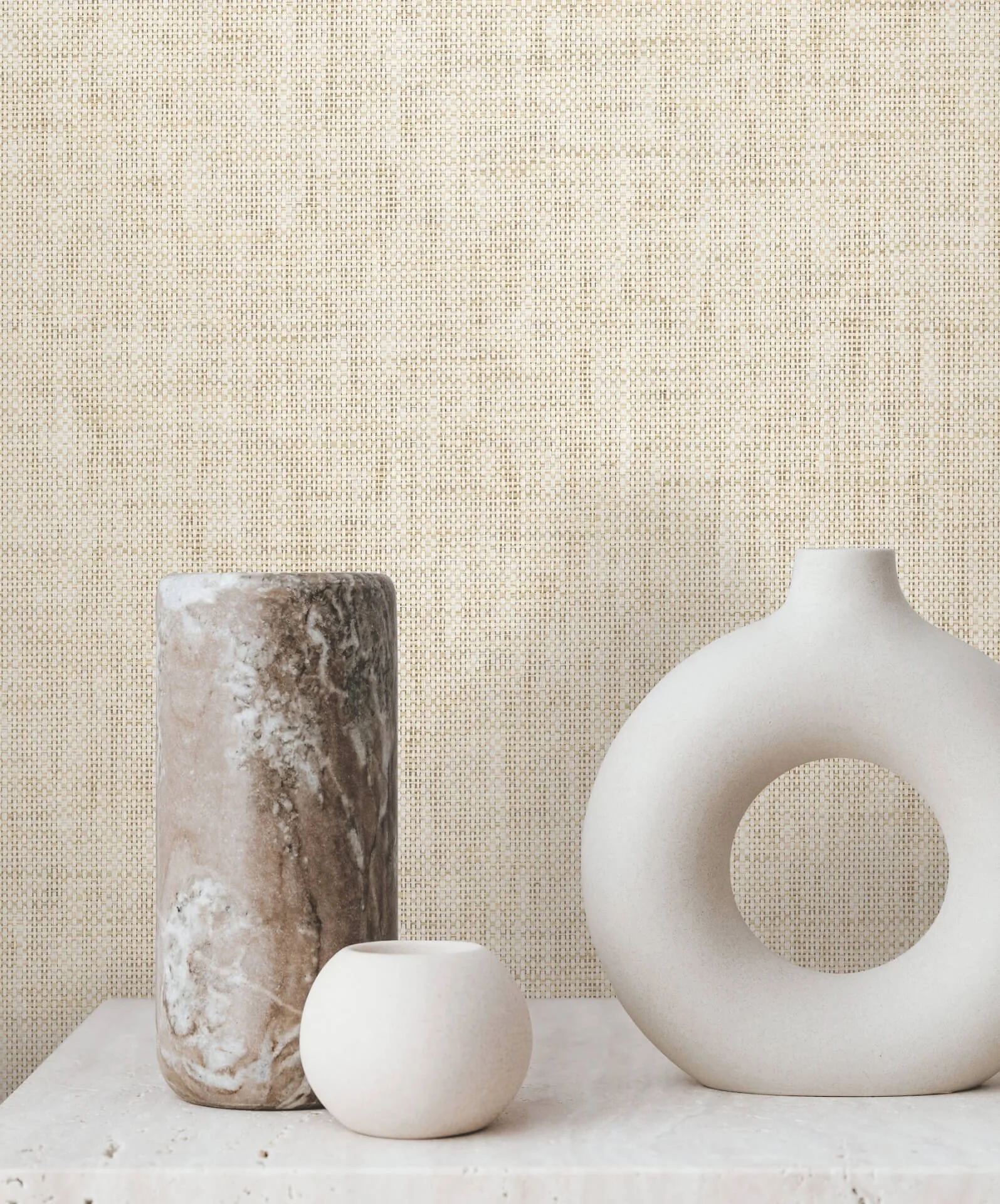 Ronald Redding Edo Paperweave wallpaper, color Natural, SKU GV0181