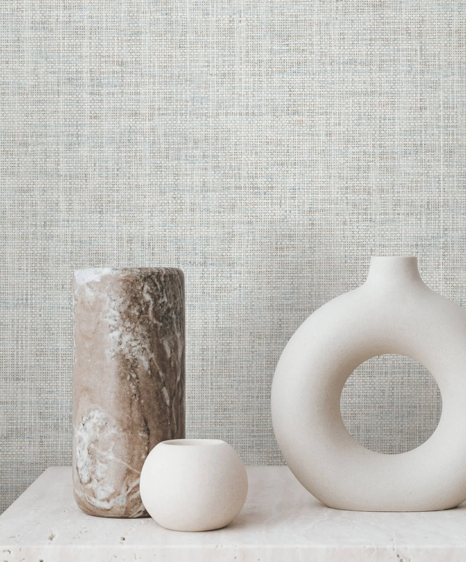 Ronald Redding Edo Paperweave wallpaper, color Sky, SKU GV0180