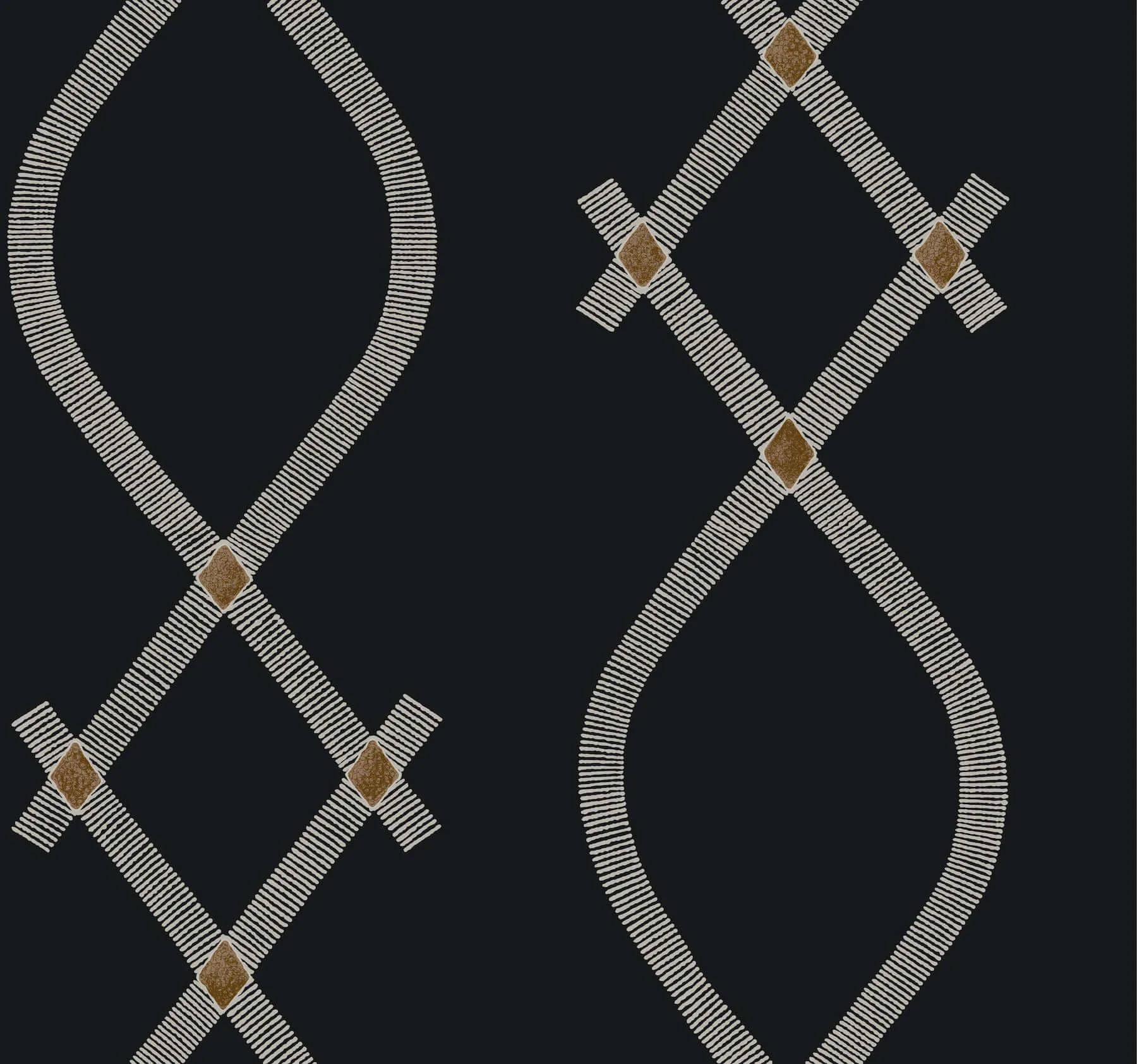 Ronald Redding Ellena wallpaper, color Black, SKU ZA8031
