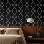 Ronald Redding Ellena - Black Wallpaper | Buy Online Ronald Redding Ellena wallpaper, color Black, SKU ZA8031