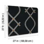 Ronald Redding Ellena - Black Wallpaper | Buy Online Ronald Redding Ellena wallpaper, color Black, SKU ZA8031