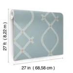 Ronald Redding Ellena - Blue Wallpaper | Buy Online Ronald Redding Ellena wallpaper, color Blue, SKU ZA8035