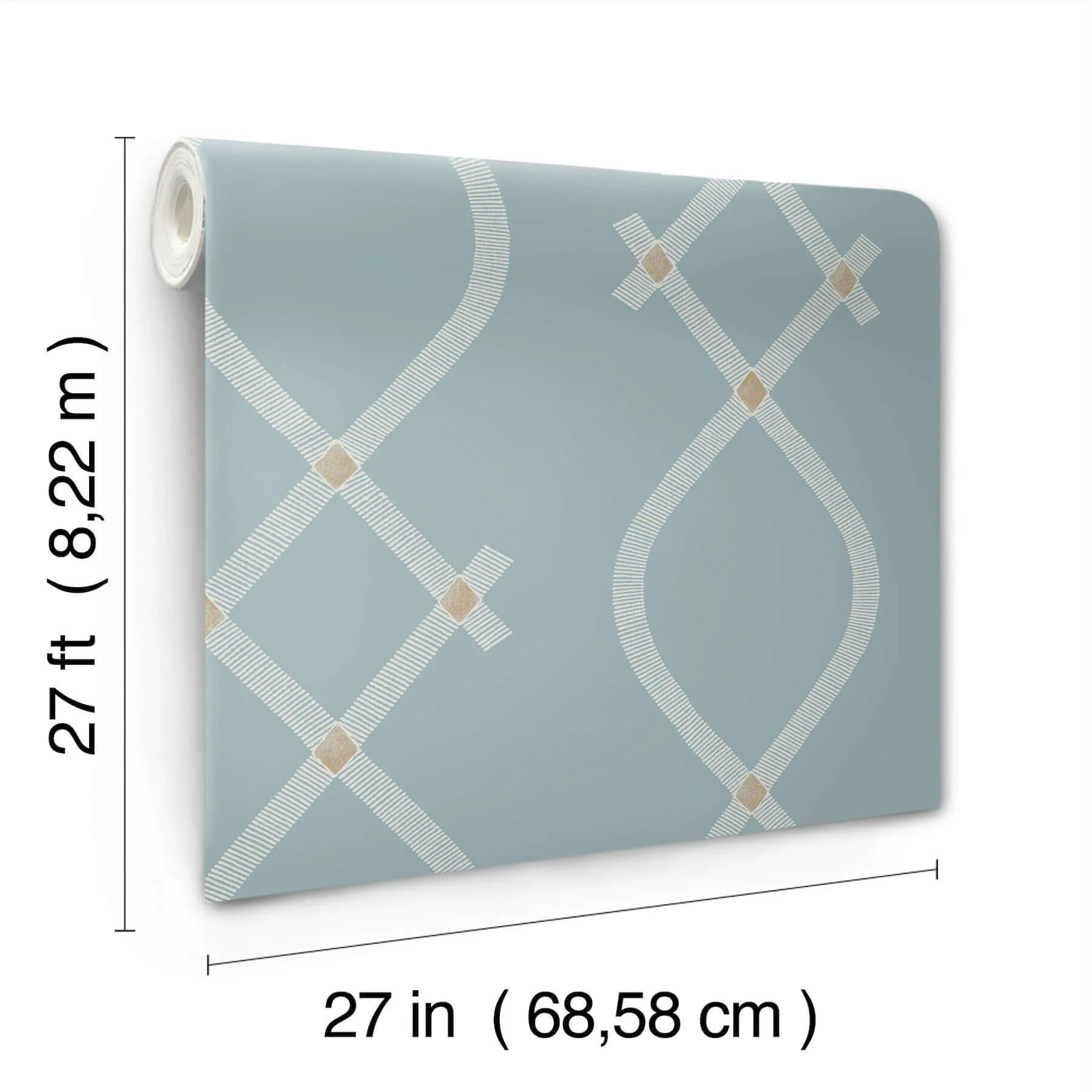 Ronald Redding Ellena - Blue Wallpaper | Buy Online Ronald Redding Ellena wallpaper, color Blue, SKU ZA8035