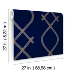 Ronald Redding Ellena - Navy Wallpaper | Buy Online Ronald Redding Ellena wallpaper, color Navy, SKU ZA8032
