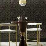 Ronald Redding Empire Diamond - Black & Gold Wallpaper | Buy Online Ronald Redding Empire Diamond wallpaper, color Black & Gold, SKU KT2110