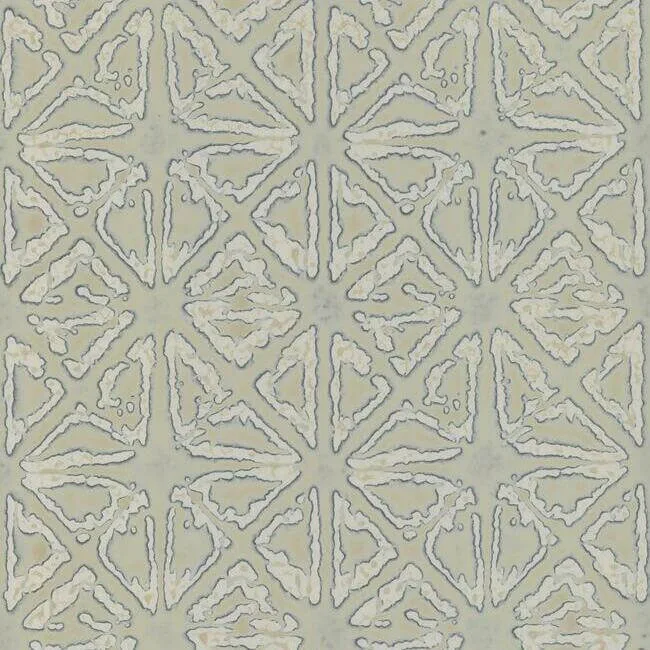 Ronald Redding Empire Diamond wallpaper, color Silver & Taupe, SKU KT2112