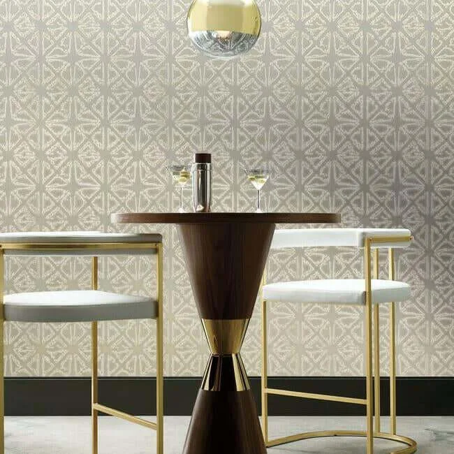 Ronald Redding Empire Diamond - Silver & Taupe Wallpaper | Buy Online Ronald Redding Empire Diamond wallpaper, color Silver & Taupe, SKU KT2112