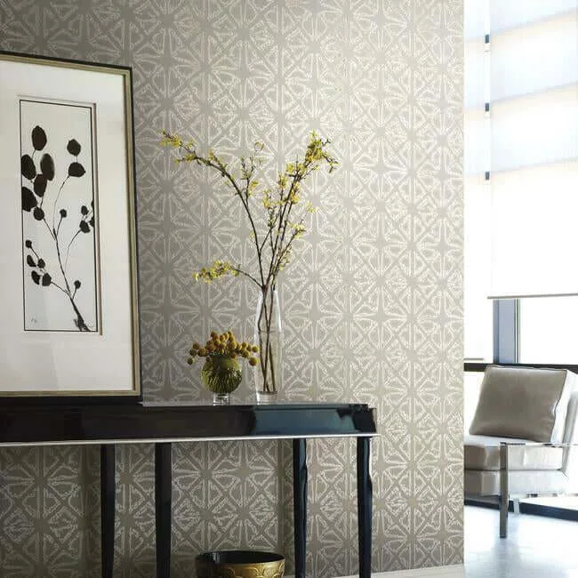 Ronald Redding Empire Diamond - Silver & Taupe Wallpaper | Buy Online Ronald Redding Empire Diamond wallpaper, color Silver & Taupe, SKU KT2112