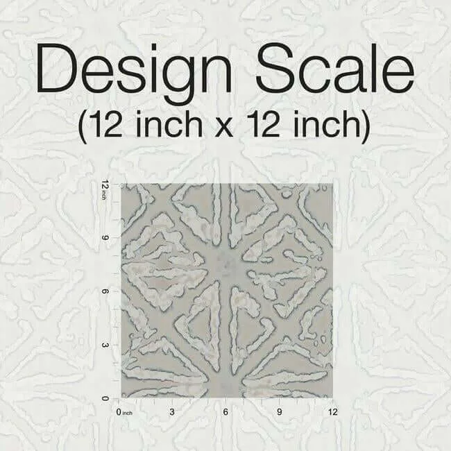Ronald Redding Empire Diamond wallpaper, color Silver & Taupe, SKU KT2112