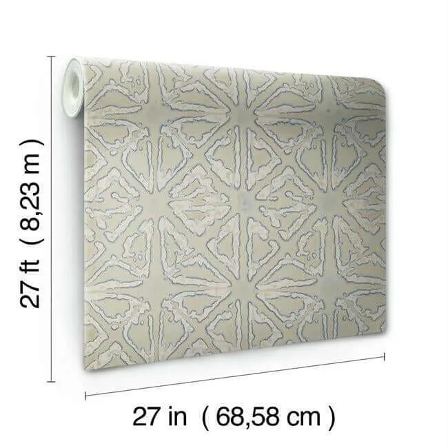 Ronald Redding Empire Diamond - Silver & Taupe Wallpaper | Buy Online Ronald Redding Empire Diamond wallpaper, color Silver & Taupe, SKU KT2112