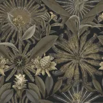 Ronald Redding Enchanted Garden - Black Wallpaper | Buy Online Ronald Redding Enchanted Garden wallpaper, color Black, SKU VR1531