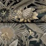 Ronald Redding Enchanted Garden - Black Wallpaper | Buy Online Ronald Redding Enchanted Garden wallpaper, color Black, SKU VR1531