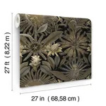 Ronald Redding Enchanted Garden - Black Wallpaper | Buy Online Ronald Redding Enchanted Garden wallpaper, color Black, SKU VR1531