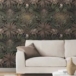 Ronald Redding Enchanted Garden - Chocolate Wallpaper | Buy Online Ronald Redding Enchanted Garden wallpaper, color Chocolate, SKU VR1529