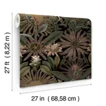 Ronald Redding Enchanted Garden - Chocolate Wallpaper | Buy Online Ronald Redding Enchanted Garden wallpaper, color Chocolate, SKU VR1529