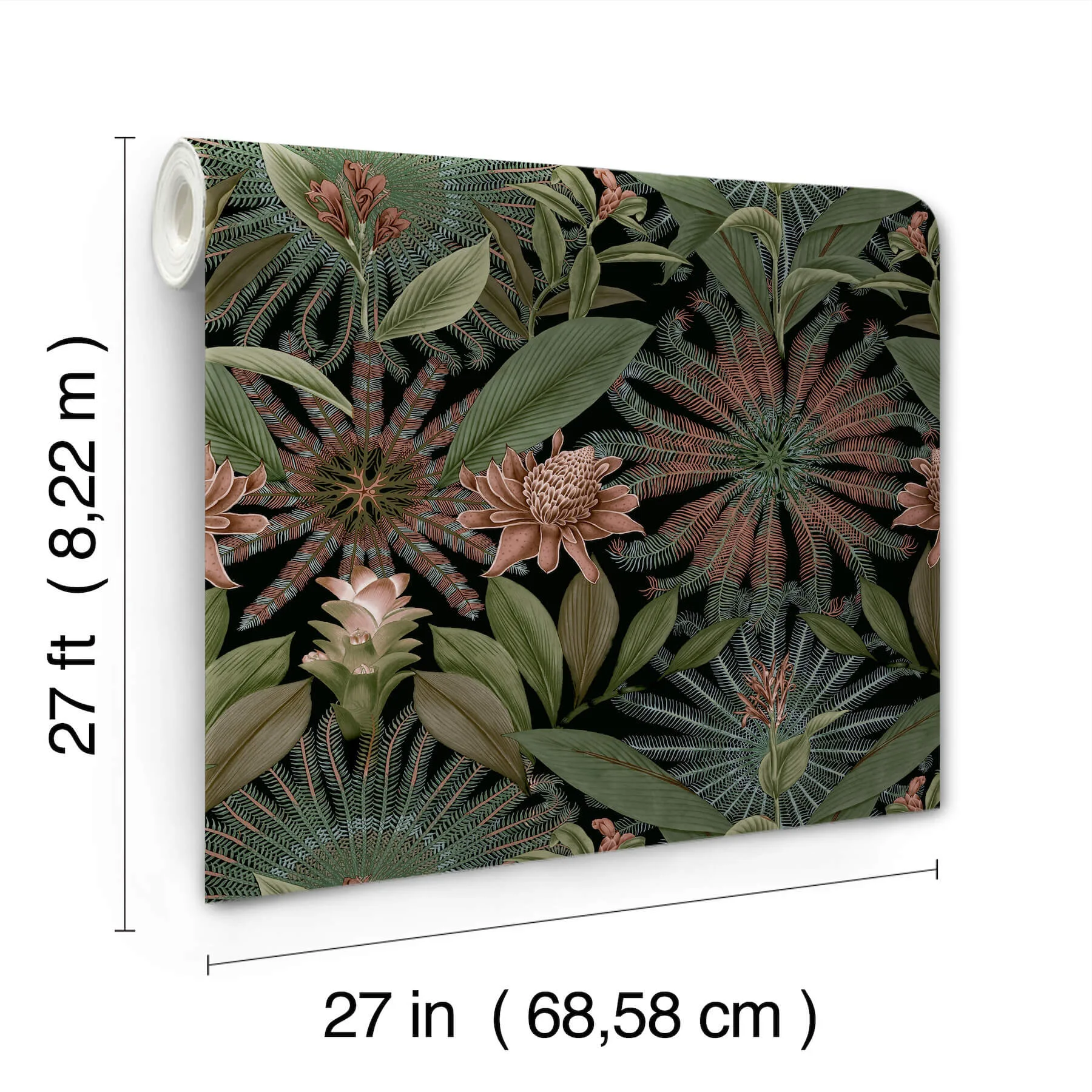 Ronald Redding Enchanted Garden - Green Wallpaper | Buy Online Ronald Redding Enchanted Garden wallpaper, color Green, SKU VR1530