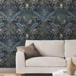 Ronald Redding Enchanted Garden - Navy Wallpaper | Buy Online Ronald Redding Enchanted Garden wallpaper, color Navy, SKU VR1532