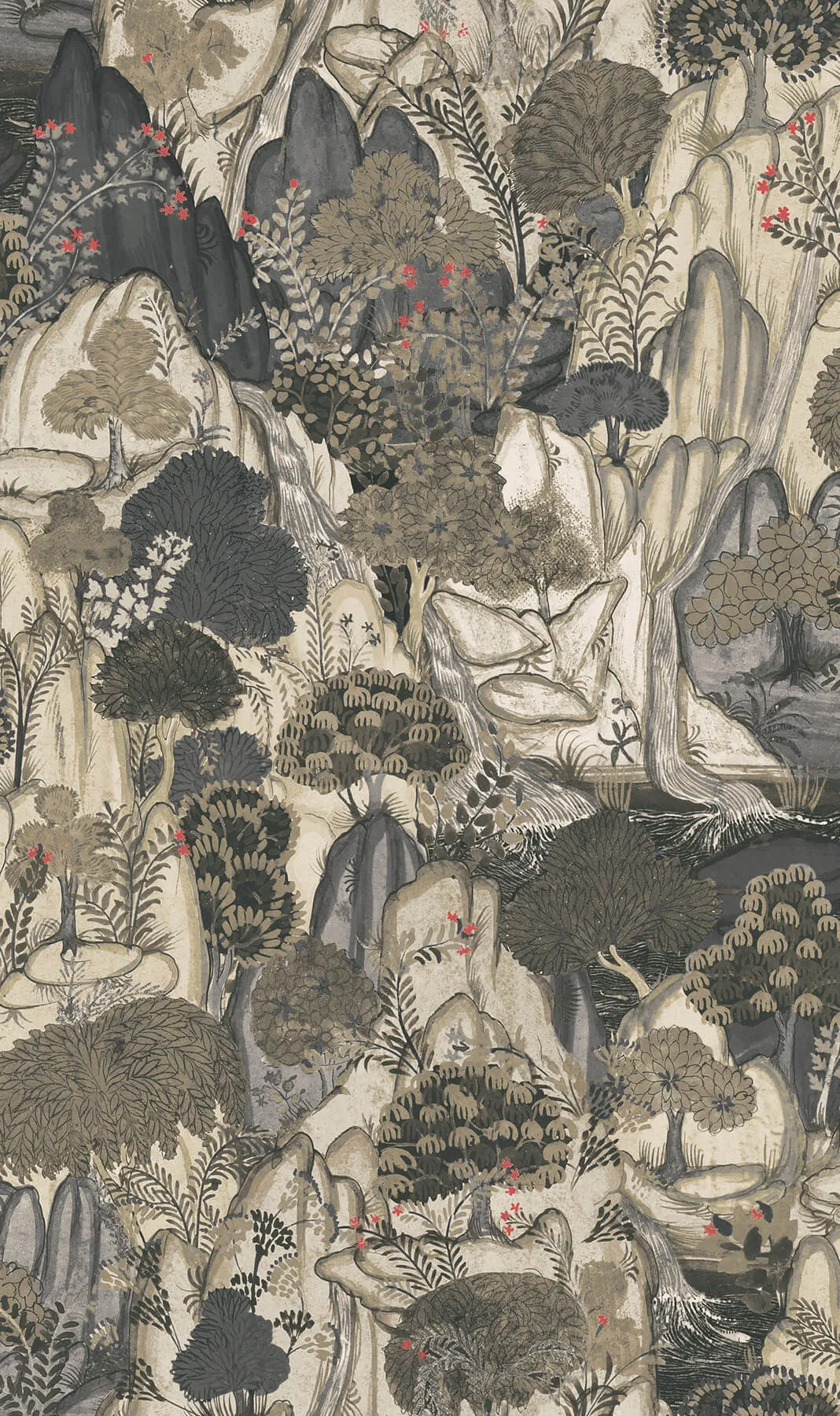 Ronald Redding Falling Waters wallpaper, color Neutral, SKU VR1555