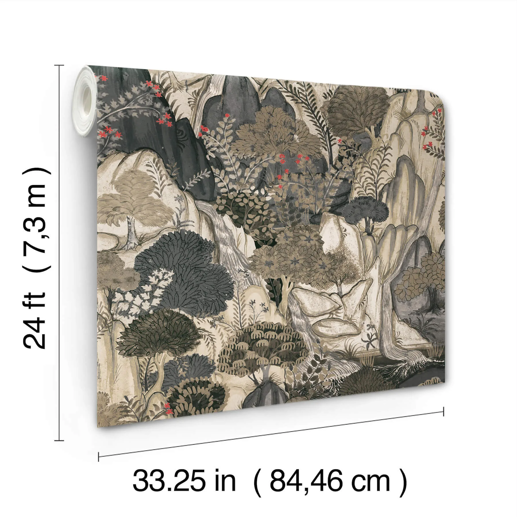 Ronald Redding Falling Waters - Neutral Wallpaper | Buy Online Ronald Redding Falling Waters wallpaper, color Neutral, SKU VR1555