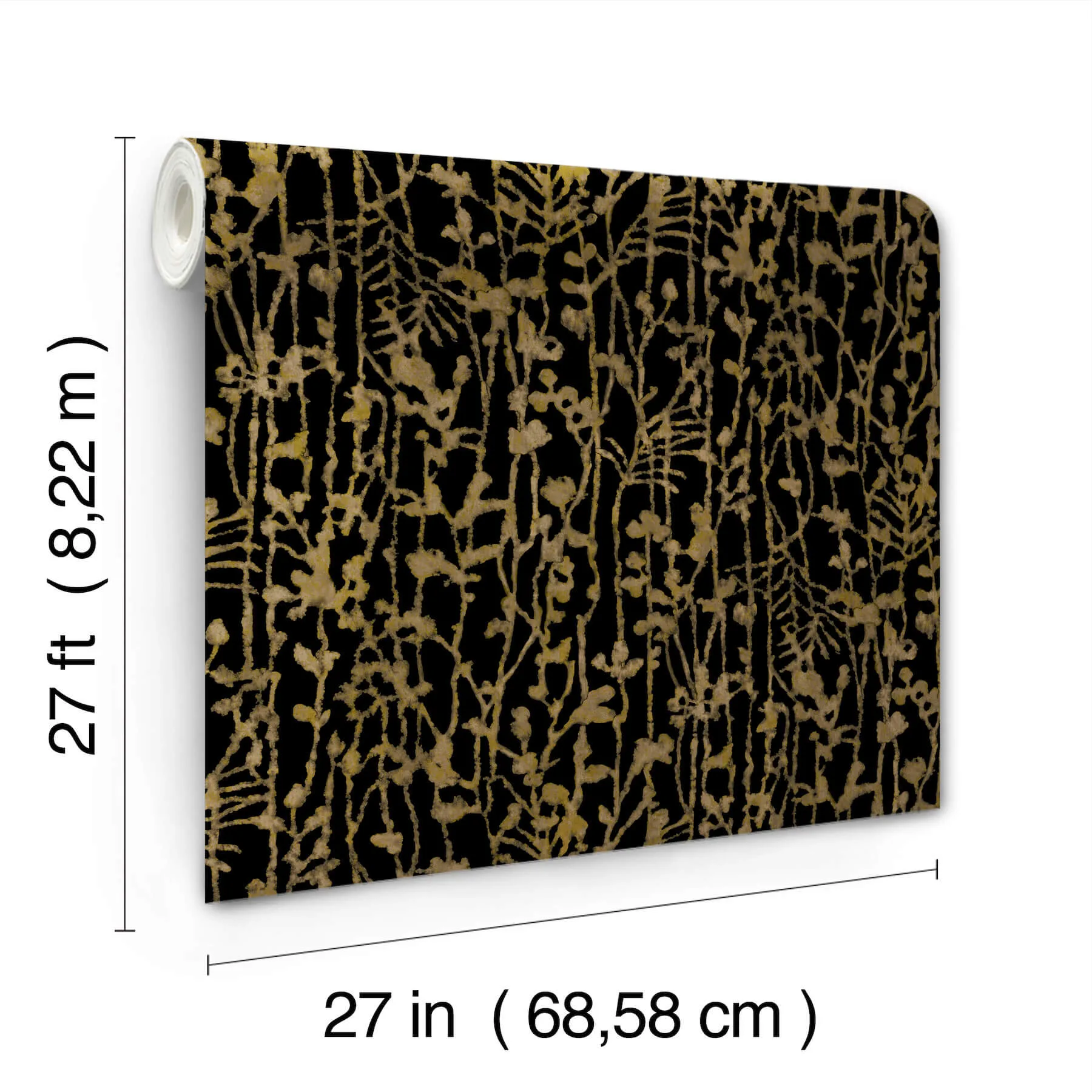 Ronald Redding Filigree - Black Wallpaper | Buy Online Ronald Redding Filigree wallpaper, color Black, SKU VR1562