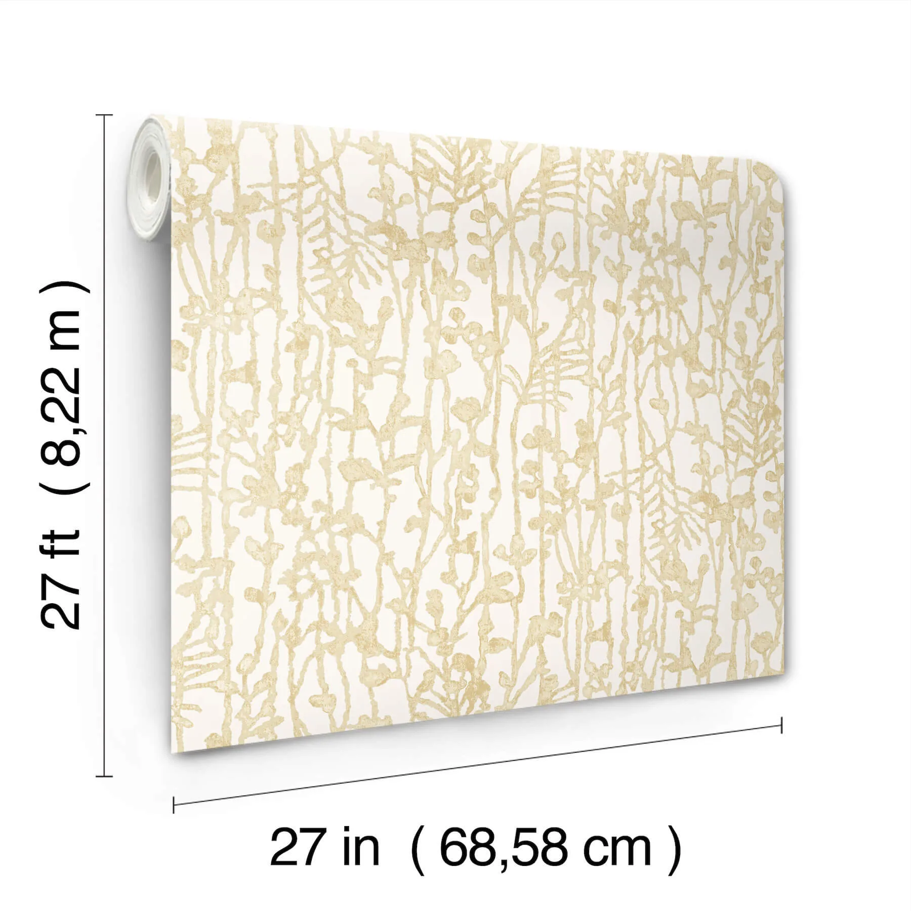 Ronald Redding Filigree - Gold Wallpaper | Buy Online Ronald Redding Filigree wallpaper, color Gold, SKU VR1560