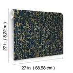 Ronald Redding Filigree - Navy Wallpaper | Buy Online Ronald Redding Filigree wallpaper, color Navy, SKU VR1561