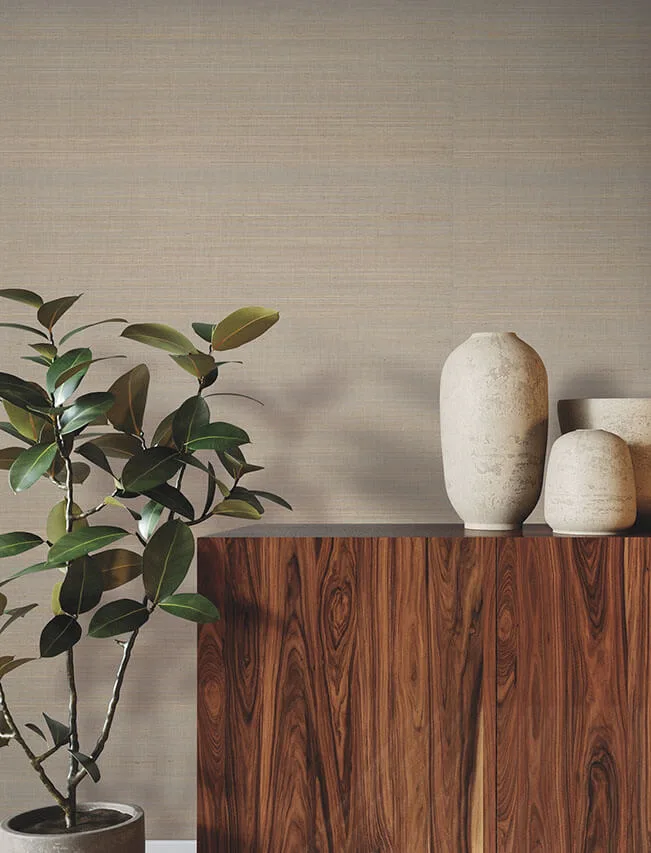 Ronald Redding Fine Abaca wallpaper, color Almond, SKU YGL7011