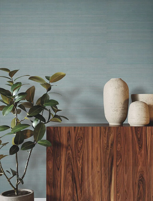 Ronald Redding Fine Abaca wallpaper, color Ice Blue, SKU YGL7061