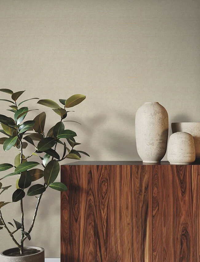 Ronald Redding Fine Abaca wallpaper, color Ivory, SKU GRL88409