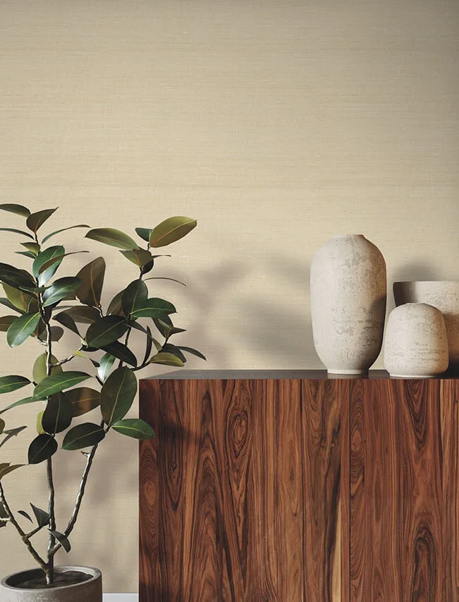 Ronald Redding Fine Abaca wallpaper, color Shell, SKU YGL7051