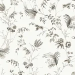 Ronald Redding Floral Lace wallpaper, color Black, SKU MX9682