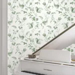 Ronald Redding Floral Lace wallpaper, color Green, SKU MX9680