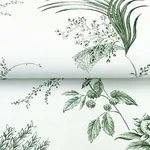 Ronald Redding Floral Lace wallpaper, color Green, SKU MX9680
