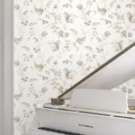 Ronald Redding Floral Lace - Taupe Wallpaper | Buy Online Ronald Redding Floral Lace wallpaper, color Taupe, SKU MX9681