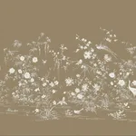 Ronald Redding Flowering Vine Chino - Brown Wallpaper | Buy Online Ronald Redding Flowering Vine Chino wallpaper, color Brown, SKU KT2263M