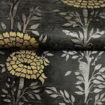 Ronald Redding French Marigold wallpaper, color Black & Gold, SKU ZA8017