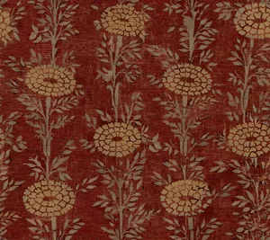 Ronald Redding French Marigold wallpaper, color Red & Gold, SKU ZA8019