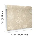 Ronald Redding French Marigold - Taupe & Gold Wallpaper | Buy Online Ronald Redding French Marigold wallpaper, color Taupe & Gold, SKU ZA8018