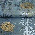 Ronald Redding French Marigold - Denim & Gold Wallpaper | Buy Online Ronald Redding French Marigold wallpaper, color Denim & Gold, SKU AF6520