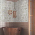 Ronald Redding French Marigold wallpaper, color White & Gold, SKU AF6516