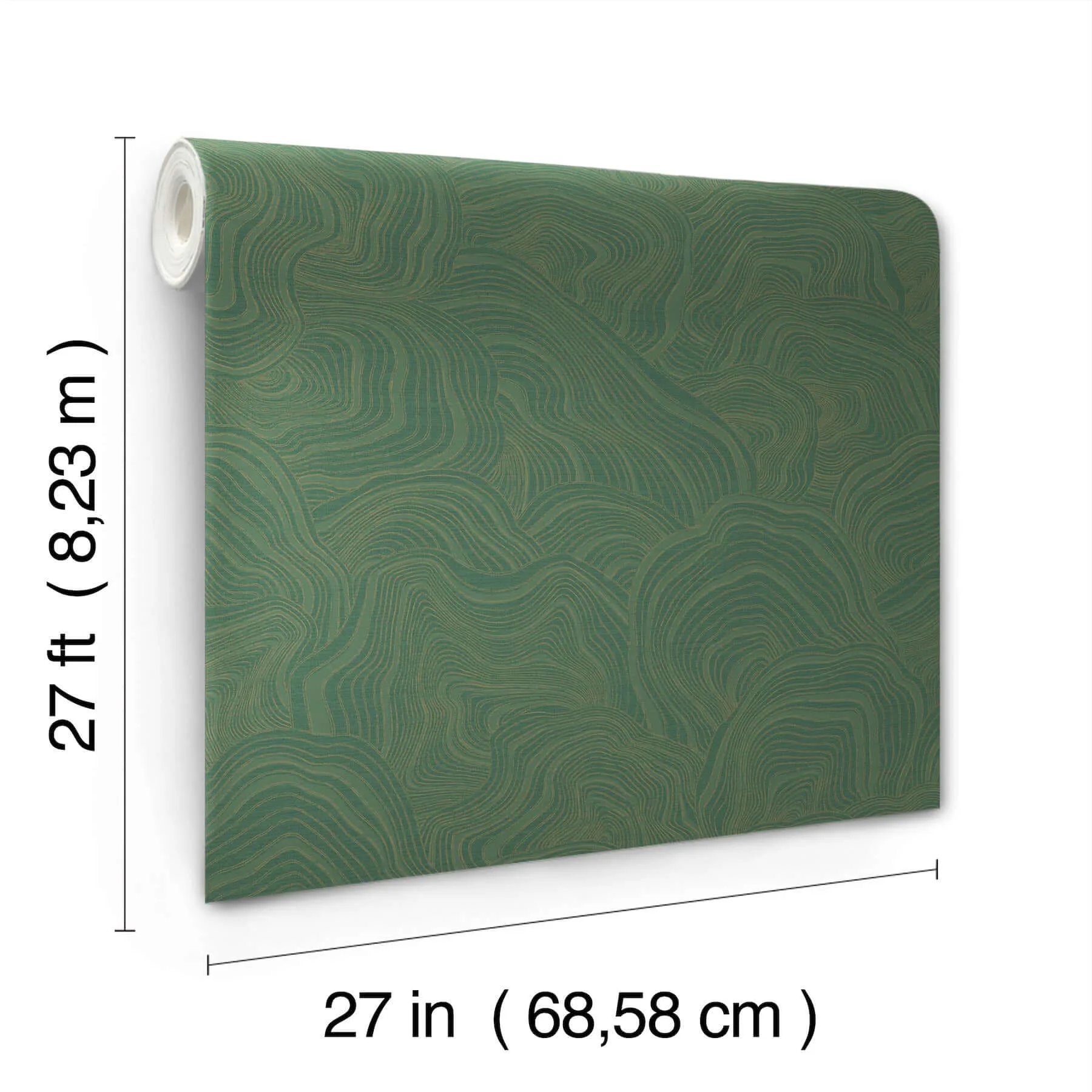 Ronald Redding Geodes wallpaper, color Green, SKU GT4528