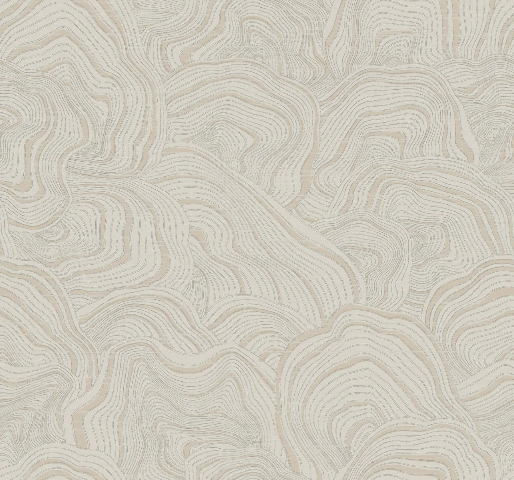Ronald Redding Geodes wallpaper, color Taupe, SKU KT2164
