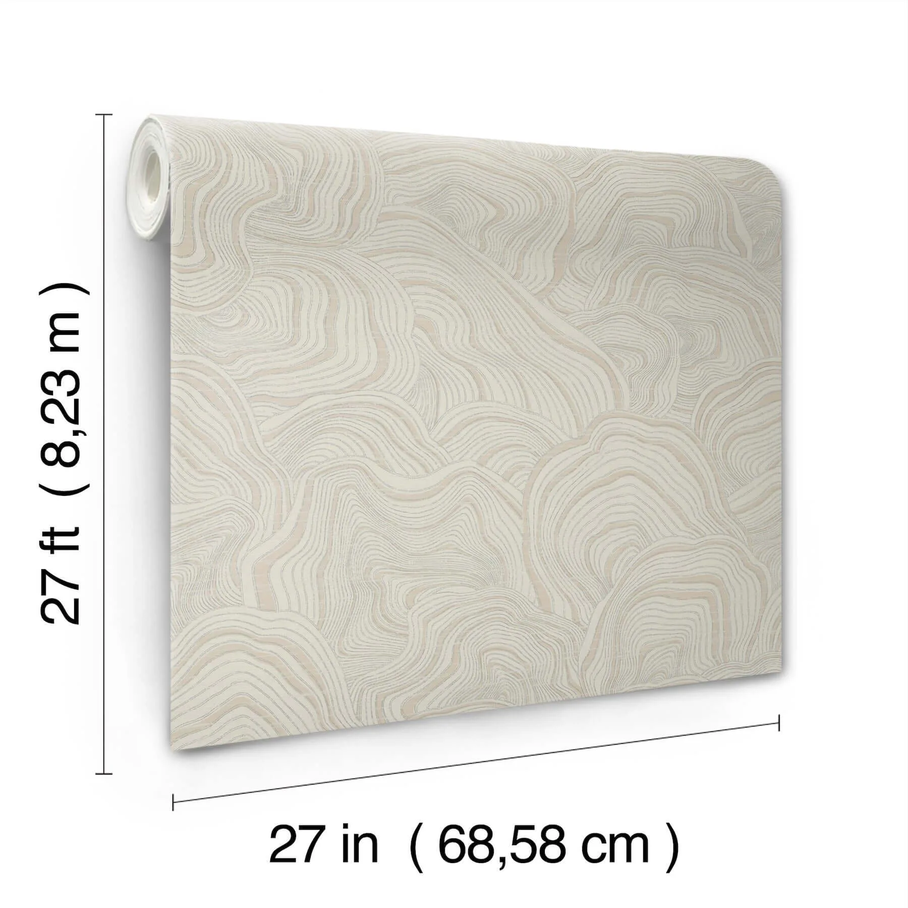Ronald Redding Geodes - Taupe Wallpaper | Buy Online Ronald Redding Geodes wallpaper, color Taupe, SKU KT2164