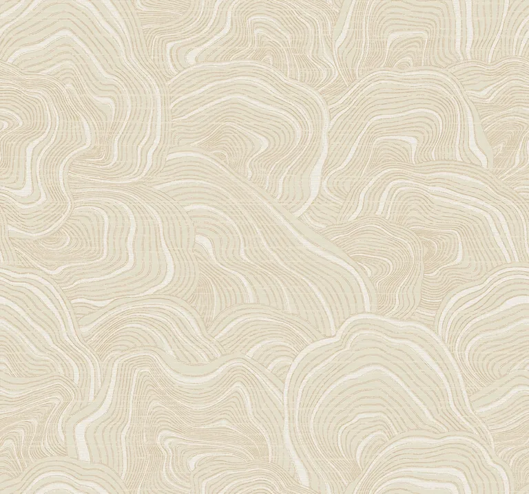 Ronald Redding Geodes wallpaper, color Cream, SKU KT2161