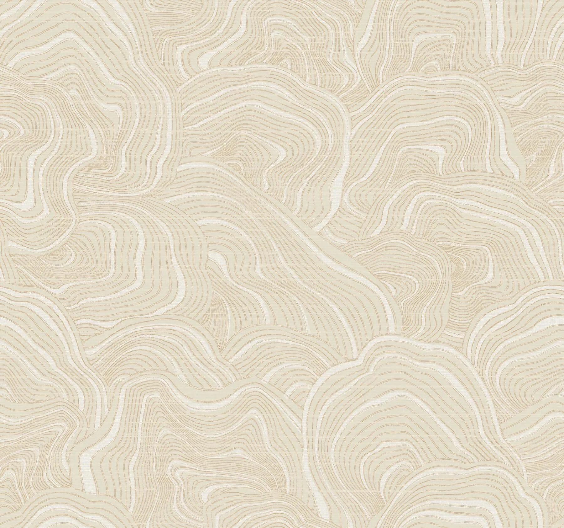 Ronald Redding Geodes wallpaper, color Cream, SKU KT2161